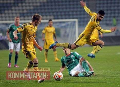 «Металлист» с минимальным счетом проигрывает «Легии» (ВИДЕО)