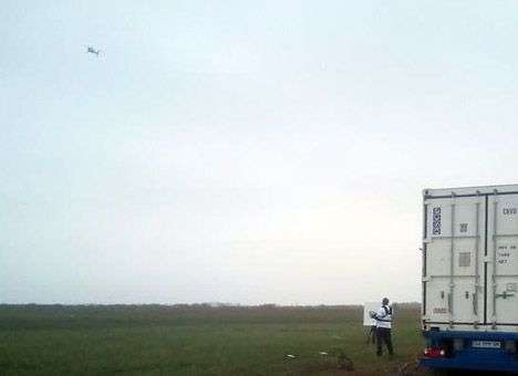 ОБСЕ запустила в небо Украины свой первый беспилотник (ФОТО)