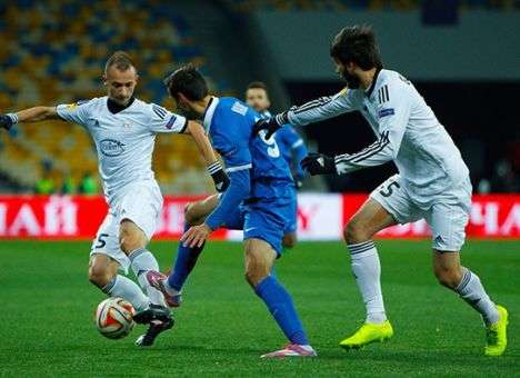 «Днепр» уступает «Карабаху» в Лиге Европы