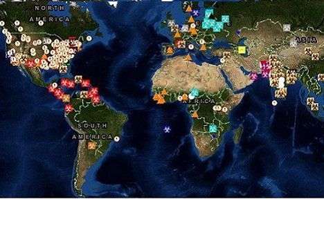 Появилась мировая онлайн-карта распространения эпидемий