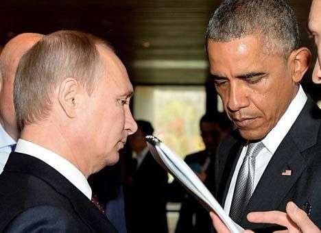 Песков рассказал, о чем говорили Обама и Путин