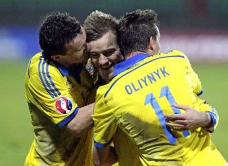 Украина разгромила Люксембург в отборе к Евро-2016