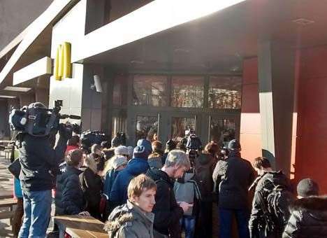 В Москве открыли закрытый три месяца назад McDonald´s