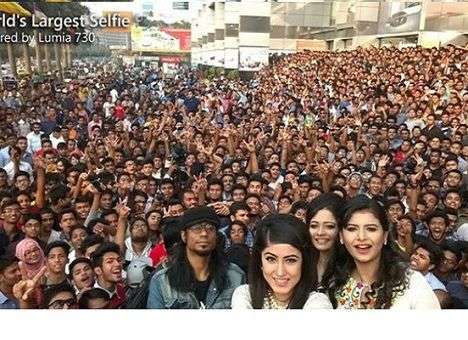 Создано самое масштабное «сэлфи» в мире