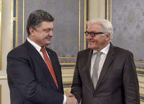 Украинский Президент и глава МИД Германии обсудили в Киеве ситуацию в Донбассе (ФОТО)