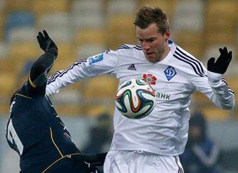 Ярмоленко признан лучшим футболистом Украины в 2014 году