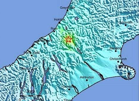 В Новой Зеландии произошло землетрясение