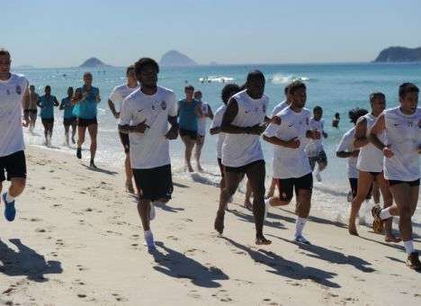 «Шахтер» потренировался на знаменитой Копакабане (ФОТО)