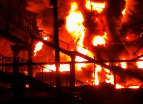 На Харьковщине из гранатомета выстрелили в цистерну с топливом (ВИДЕО)