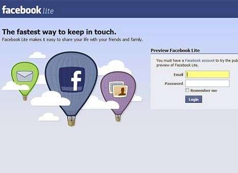 Facebook разработал приложение для бюджетных смартфонов