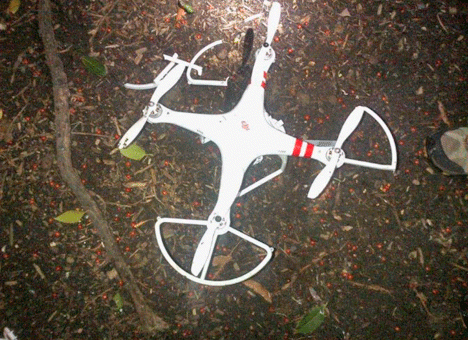 На территории Белого дома разбился неизвестный квадрокоптер