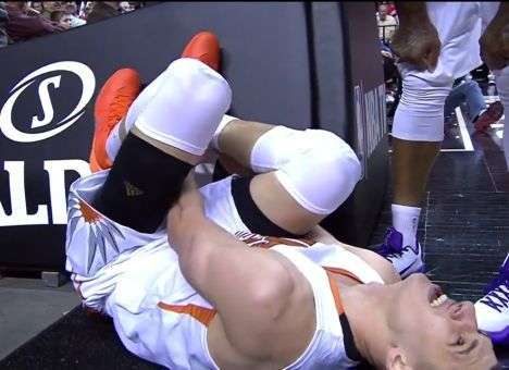 Единственный украинец в НБА травмировал ногу (ВИДЕО)