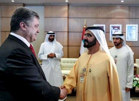 Порошенко в ОАЭ договорился о поставках Украине военной техники, - Геращенко (ФОТО)