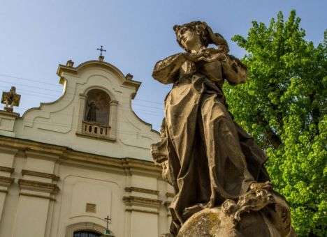 Во Львове горел костел Святого Антония