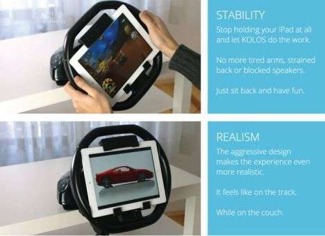 KOLOS — игровой руль для iPad (ФОТО, ВИДЕО)