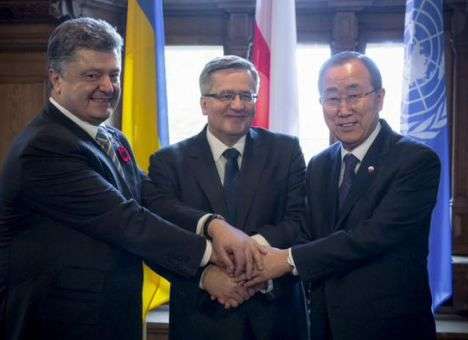 Порошенко призвал генсека ООН помочь Донбассу (ФОТО)