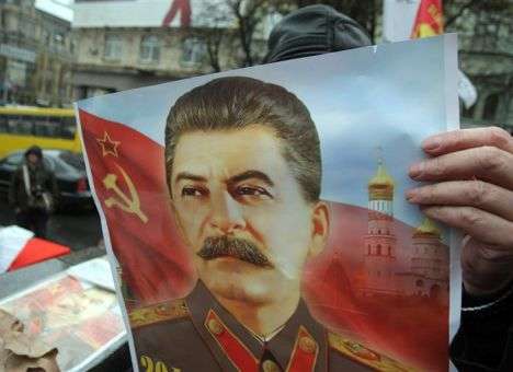 В центре Киева из-за портрета Сталина произошел конфликт