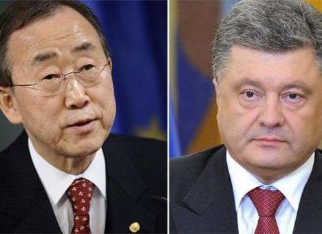 Пан Ги Мун сообщил Порошенко о результатах визита в Кремль