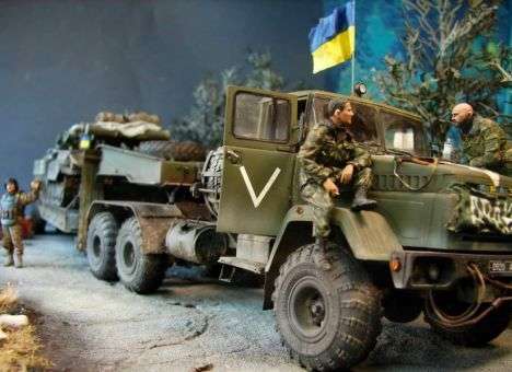 Одессит потратил 300 часов на уникальную диораму, посвященную бойцам АТО (ФОТО)