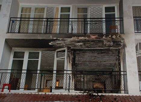 В Коблево горела база отдыха (ФОТО)