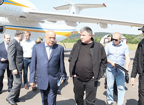 Аваков и члены ВСК по Мукачево приехали на Закарпатье