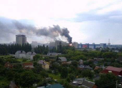 Всю ночь в Харькове пылал институт радиоизмерений (ВИДЕО)