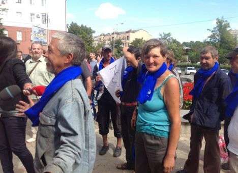 «Бомжи» Филатова провели митинг под стенами Днепропетровского горсовета, - СМИ (ФОТО)