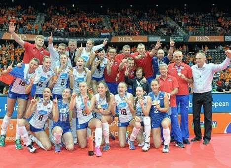 Женская сборная России по волейболу выиграла Евро