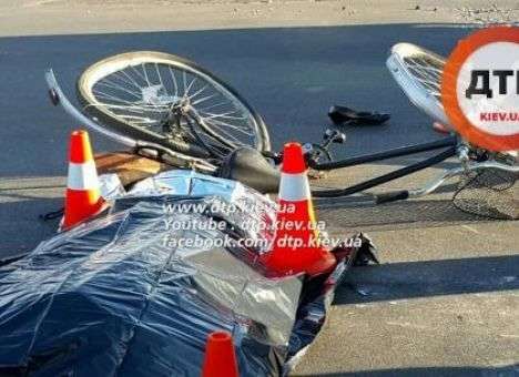 Под Киевом самосвал насмерть сбил велосипедистку (ФОТО)