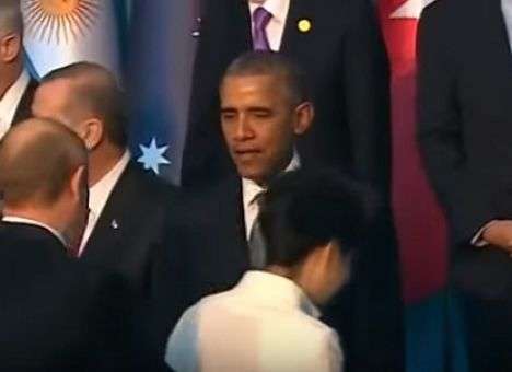 Опубликованы кадры рукопожатия Путина и Обамы (ВИДЕО)