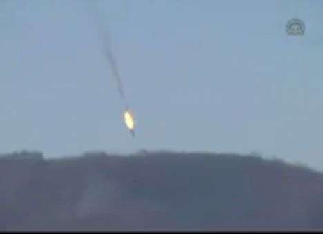 Опубликованы кадры крушения российского истребителя (ВИДЕО)