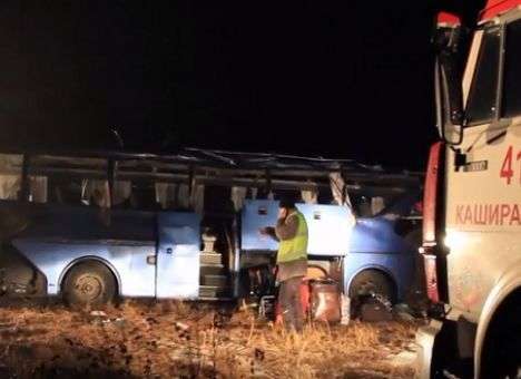 Опубликованы кадры с места смертельного ДТП с участием автобуса (ВИДЕО)