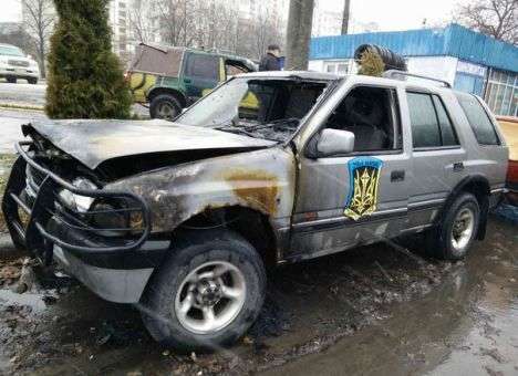 Ночью в Харькове пылали авто «айдаровцев» (ФОТО)