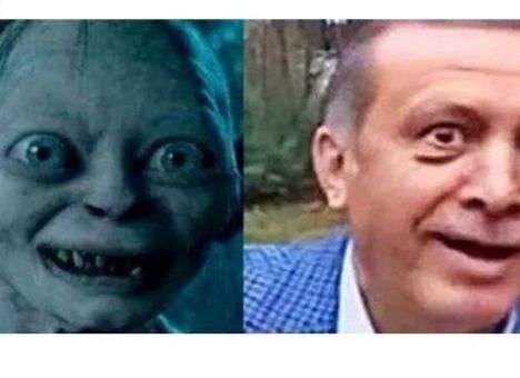 Эрдоган и Голлум стали горячей темой в иностранных СМИ (ФОТО)