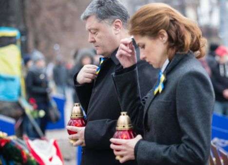 Порошенко приехал на место кровавой бойни (ФОТО)