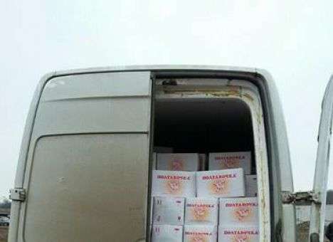 СБУ задержала автобус набитый едой для террористов (ФОТО)