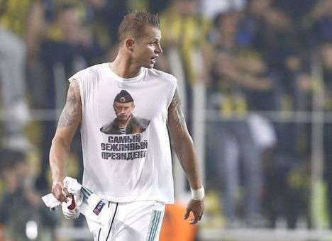 У футболиста будет самая дорогая в мире футболка с Путиным