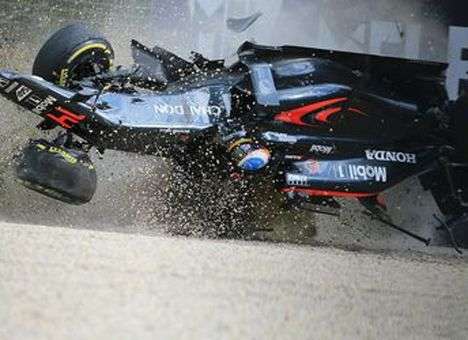 Алонсо после аварии ощущает себя побывавшим в стиральной машине