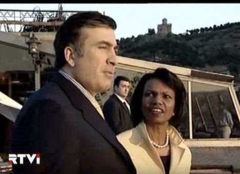 Саакашвили назвал экс-госсекретаря США «подружкой Конди»