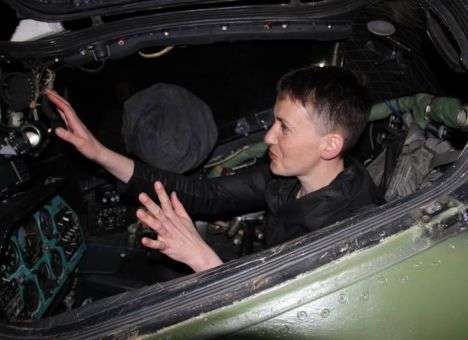 Ночью Савченко вернулась в зону АТО (ФОТО)