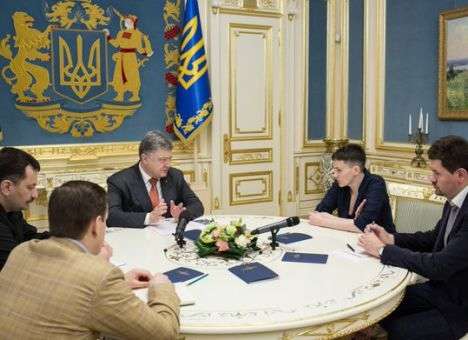 Савченко узнала, что думает Порошенко относительно ее скандального заявления