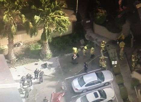 Опубликованы кадры дома, в который врезался самолет (ФОТО)