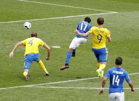 Евро-2016: Италия вырывает победу над Швецией (ВИДЕО)