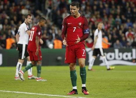 Евро-2016: Португалия не смогла обыграть Австрию