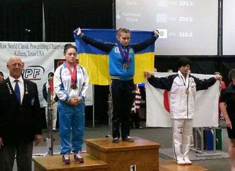 Украинка стала чемпионкой мира по пауэрлифтингу