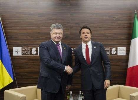 Обнародованы итоги встречи Порошенко с премьером Италии