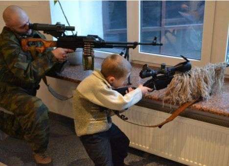 На Донбассе детей превращают в боевиков, а школы набиты оружием