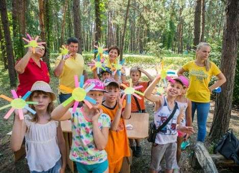 Гуманитарный штаб посетил детский лагерь в Святогорске