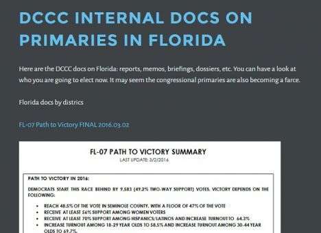 Опубликована новая порция украденных у Демпартии США документов