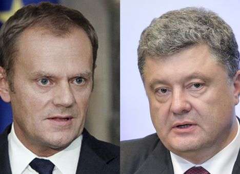 В разговоре с Туском Порошенко настаивал на полицейской миссии на Донбассе